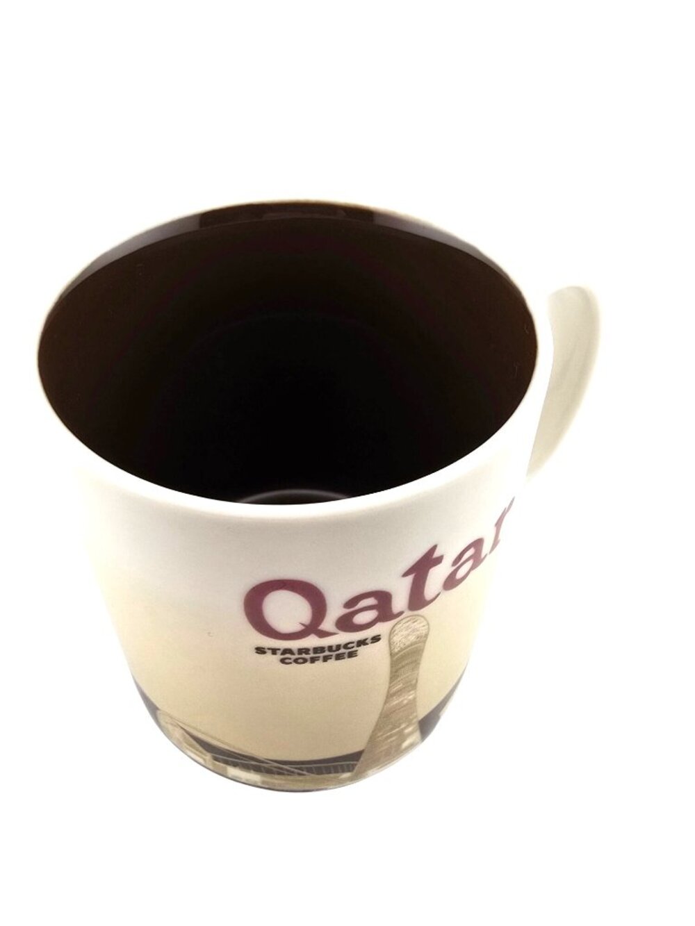 RARE 2011 Starbucks Qatar Coffee Mug Global Icon Series Beige 16 oz Collectible - Picture 11 of 16